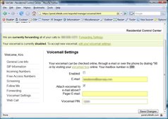 Voicemail Settings
